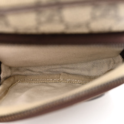 Gucci GG Supreme Monogram Mini Neo Vintage Double Zip Messenger Bag Beige New Acero Crop 6 of 12