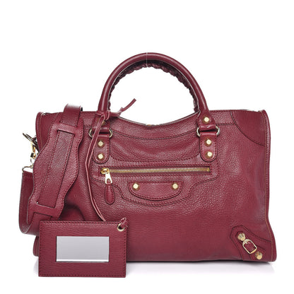 Balenciaga Chevre Hamilton Giant 12 Gold Hardware City Bordeaux 1 of 8