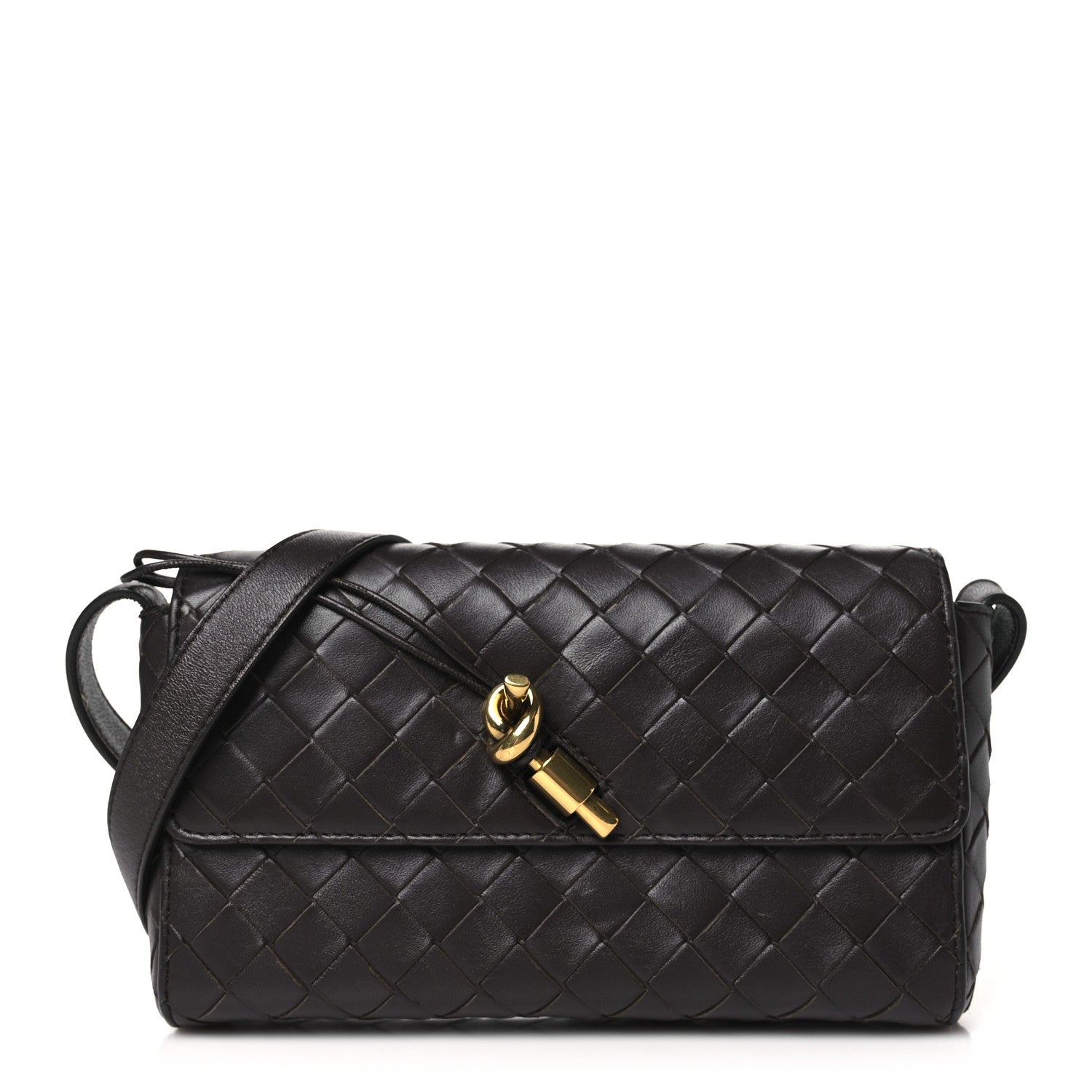 Bottega Veneta Nappa Intrecciato Mini Andiamo Crossbody Bag Fondant 1 of 11