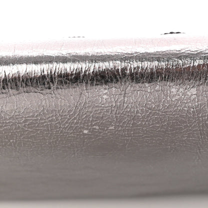 Saint Laurent Metallic Calfskin Large Belle De Jour Clutch Dark Silver 9 of 10