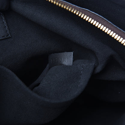 Louis Vuitton Monogram Flower Zipped Tote MM Black 6 of 8