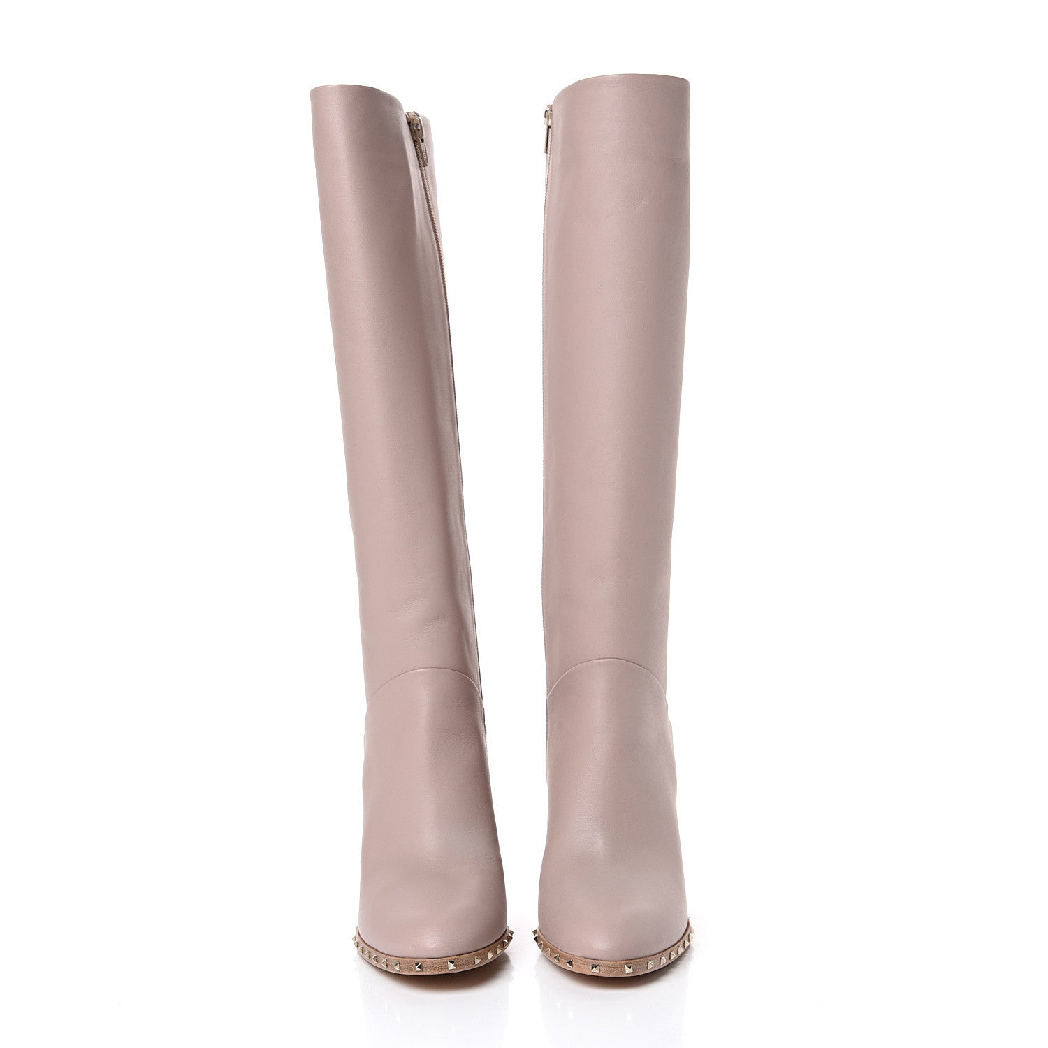 Valentino Garavani Nappa Soul Rockstud Boots 38.5 Poudre 2 of 8