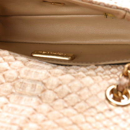 Chanel Snakeskin Extra Mini Rectangular Flap Beige 5 of 9