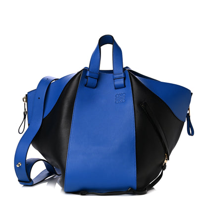 Loewe Calfskin Medium Hammock Shoulder Bag Electric Blue Black 1 of 15