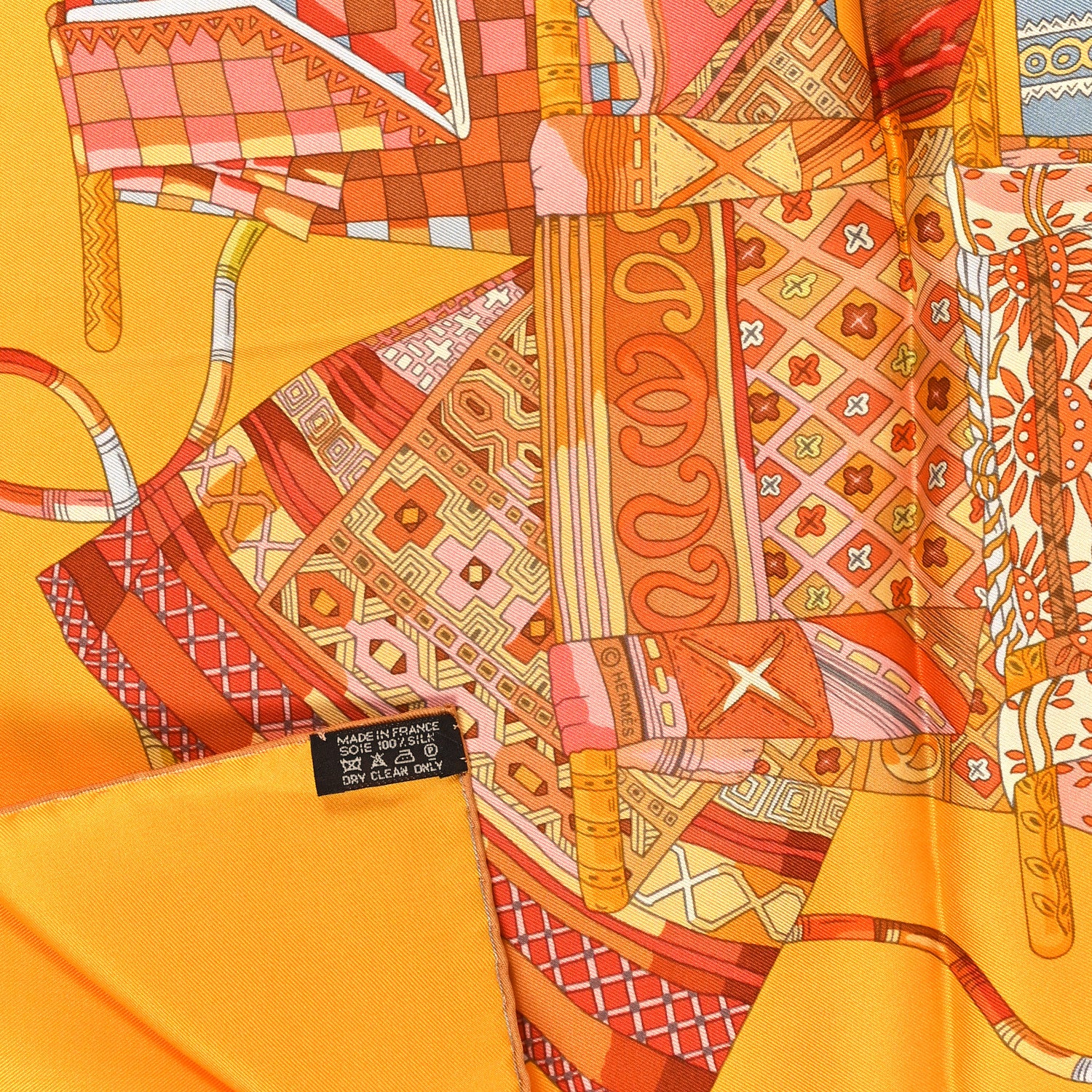 Hermes Silk Voyage En Etoffes Scarf 90 3 of 3