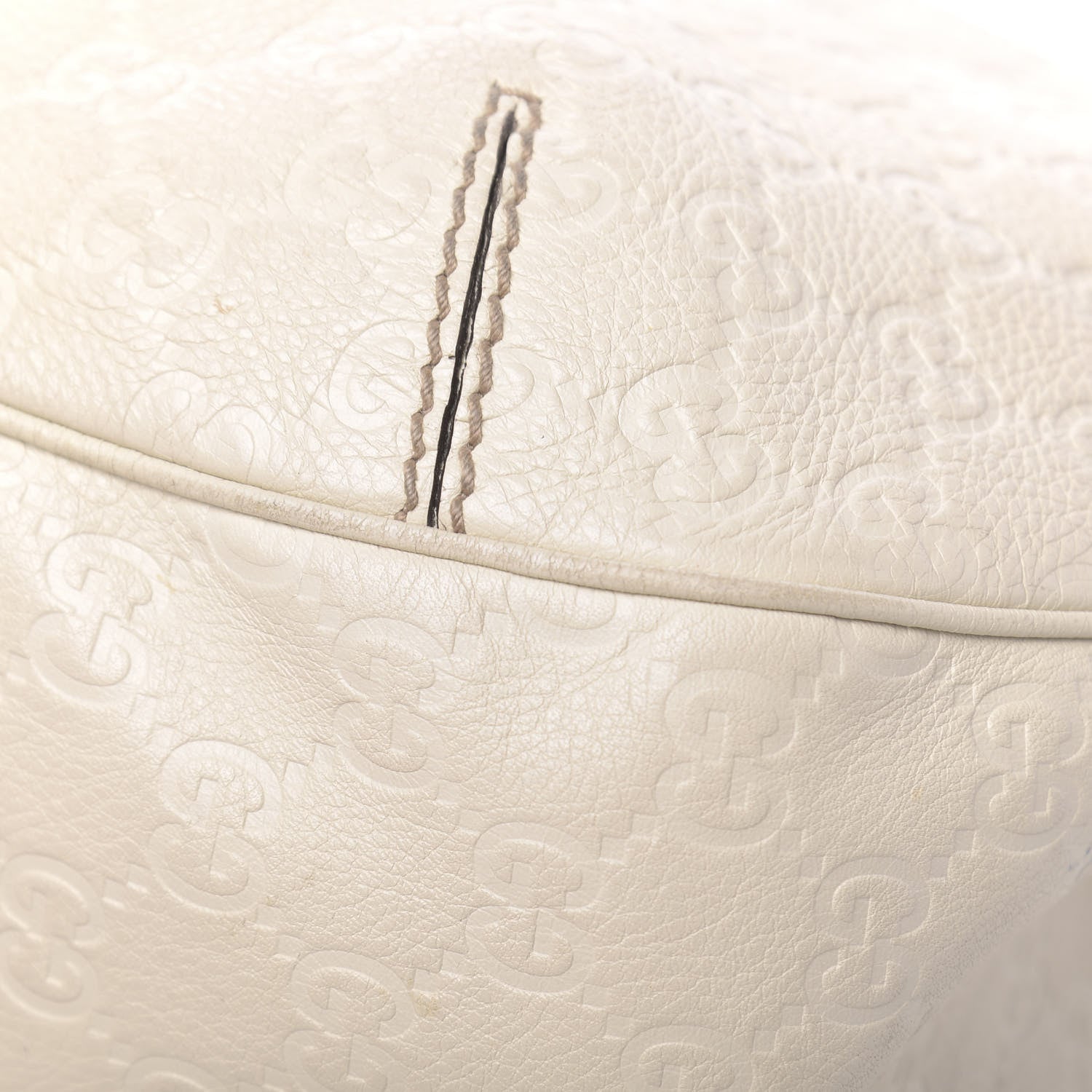 Gucci Guccissima Large New Ladies Web Hobo Off White 19 of 21
