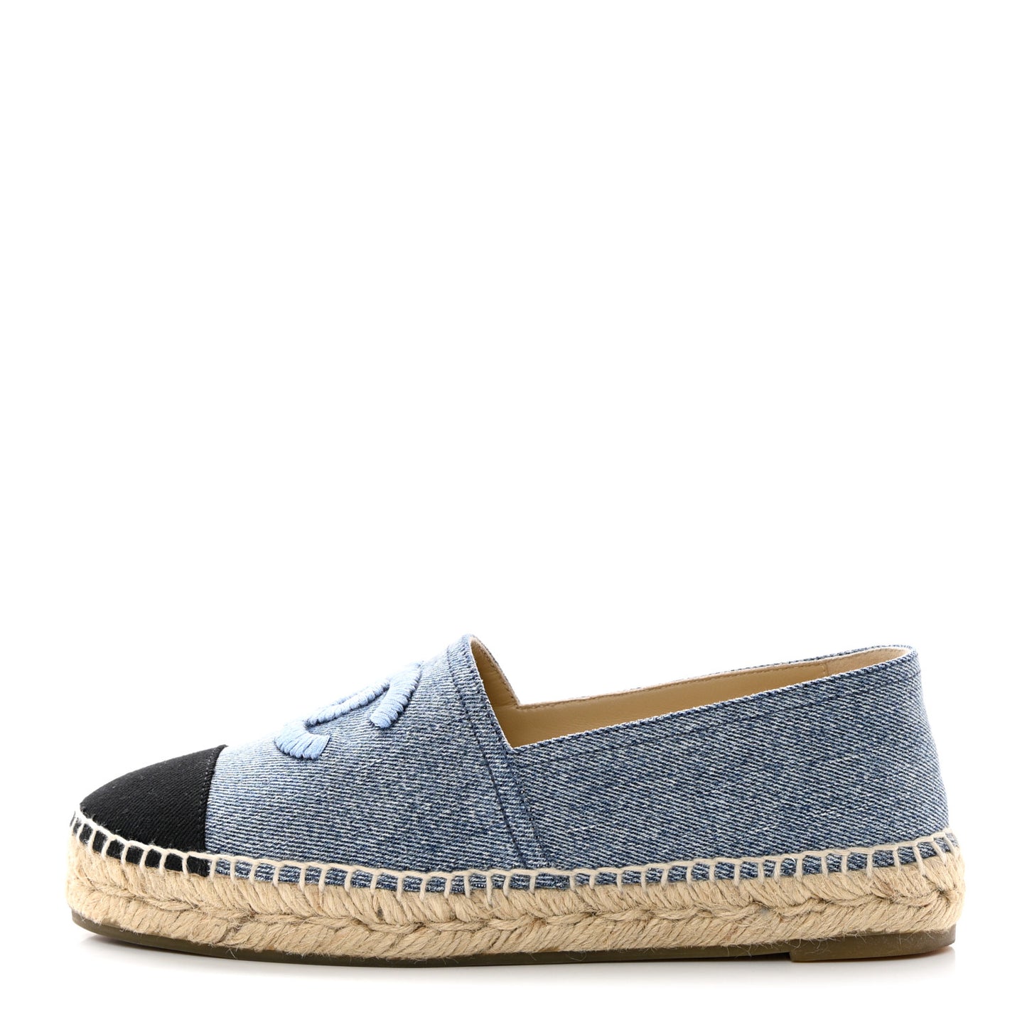 Denim CC Espadrilles 38 Blue Black