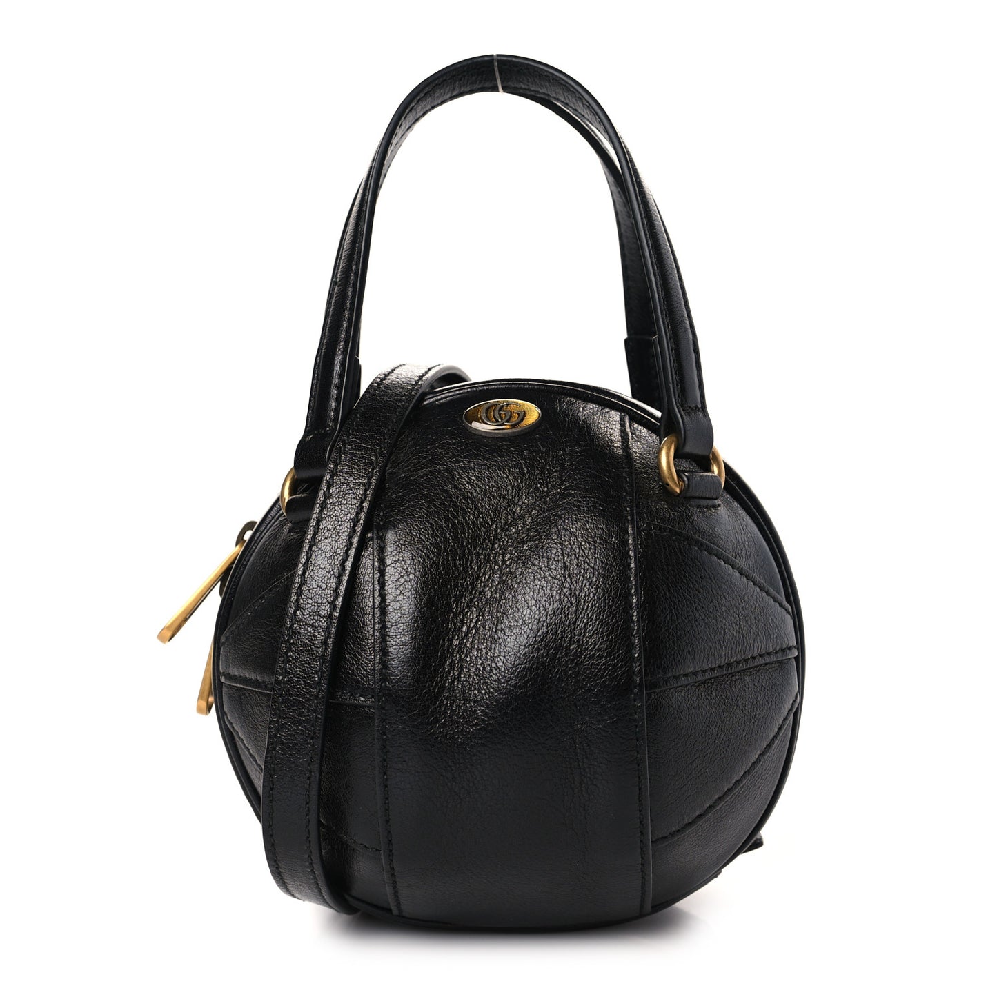 Piuma Lux Energy Mini Tifosa Basketball Shaped Shoulder Bag Black