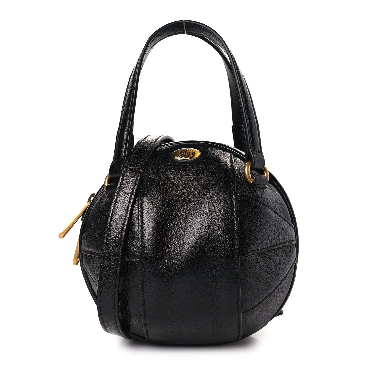 Gucci Piuma Lux Energy Mini Tifosa Basketball Shaped Shoulder Bag Black 1 of 9