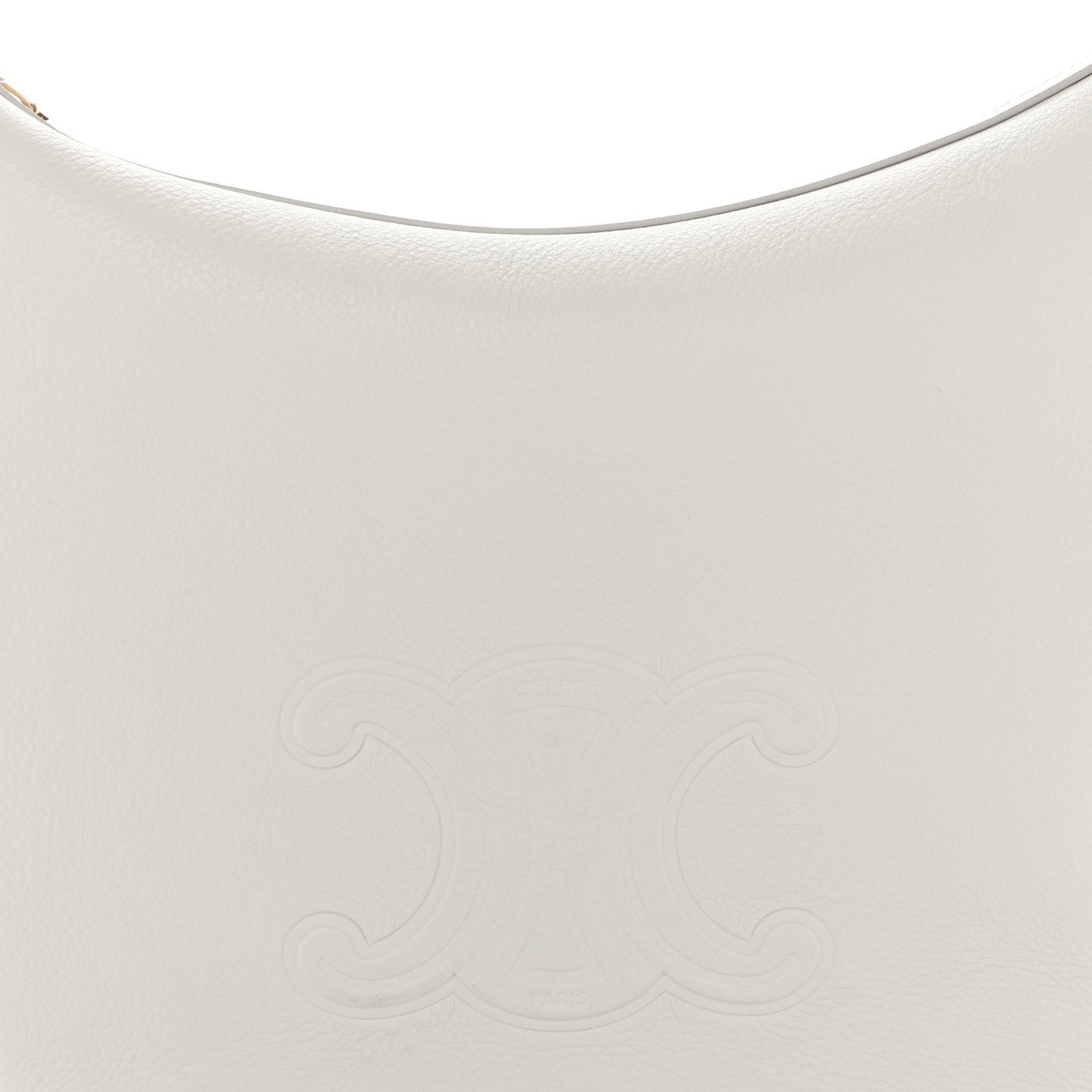 Supple Calfskin Cuir Triomphe Heloise Shoulder Bag Light Stone