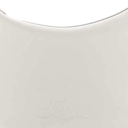 Celine Supple Calfskin Cuir Triomphe Heloise Shoulder Bag Light Stone 9 of 12