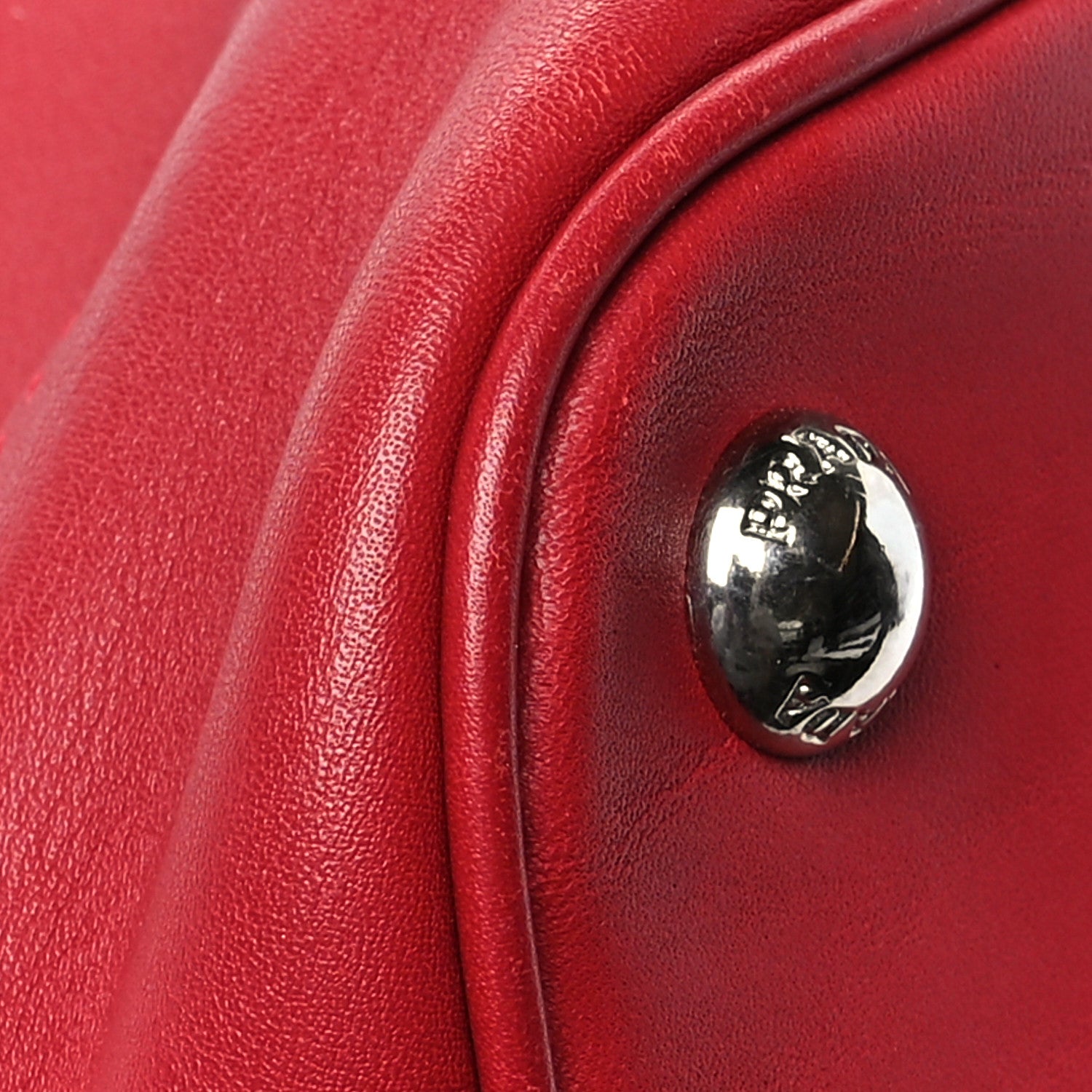 Prada Soft Calf Bucket Bag Rosso 10 of 11