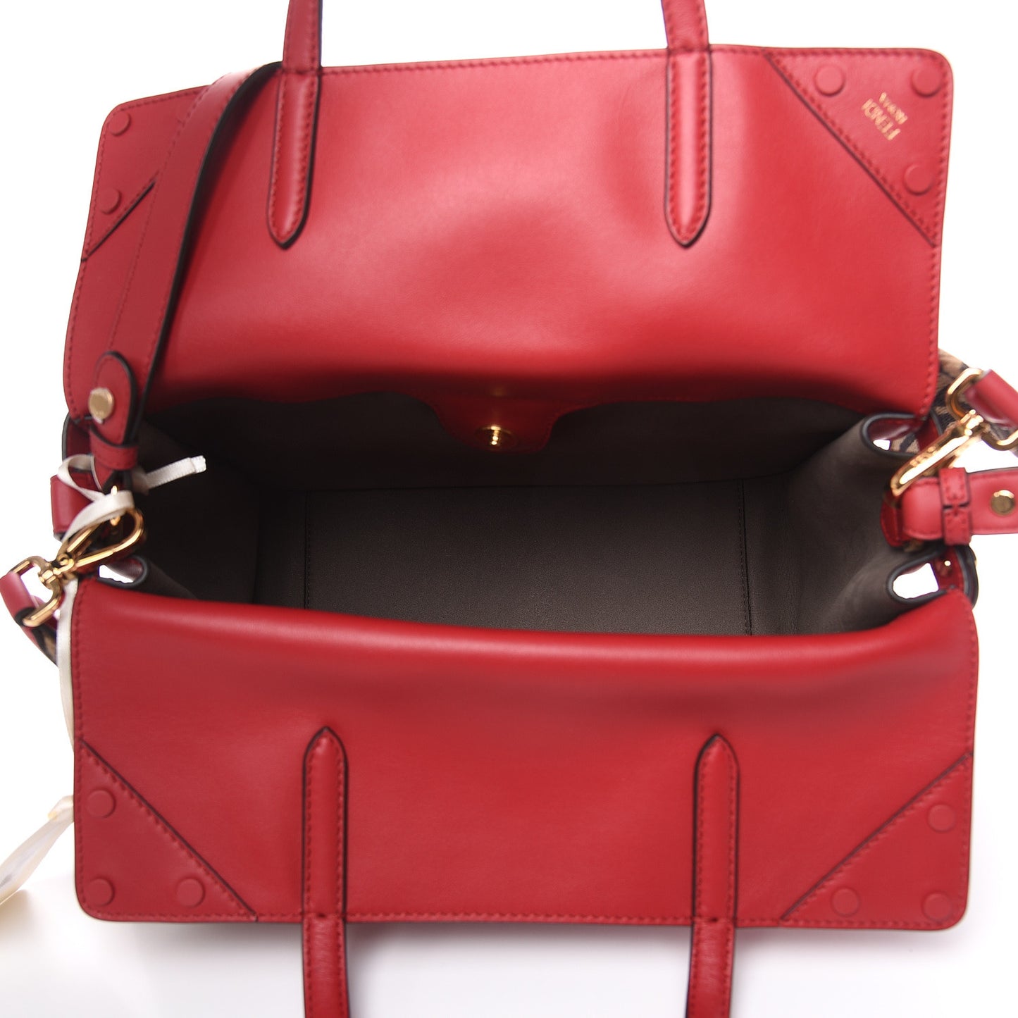 Vitello Grace Matte Large Flip Tote Fragola