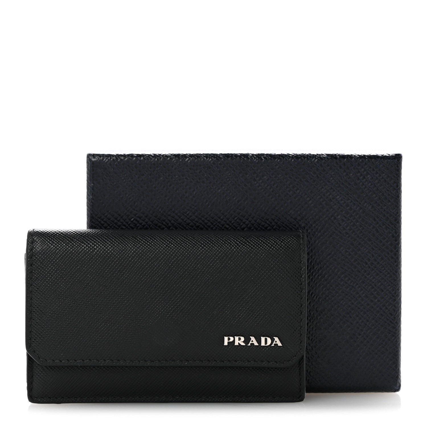 Prada Saffiano Card Holder Black 12 of 12