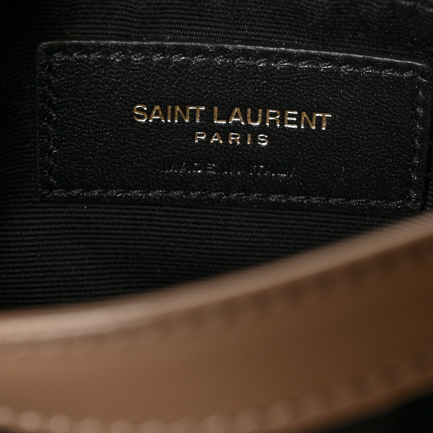 Saint Laurent Calfskin Y Quilted Monogram Toy Loulou Crossbody Bag Taupe 7 of 12