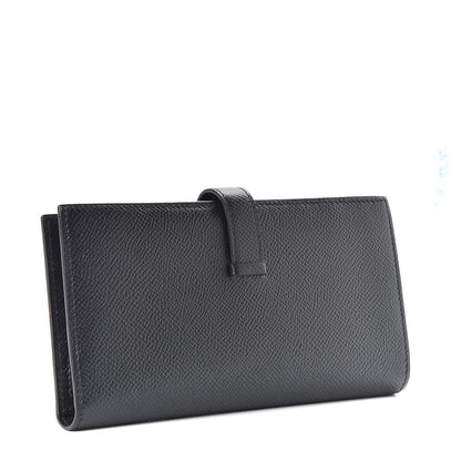 Hermes Epsom Bearn Gusset Wallet Black 3 of 8