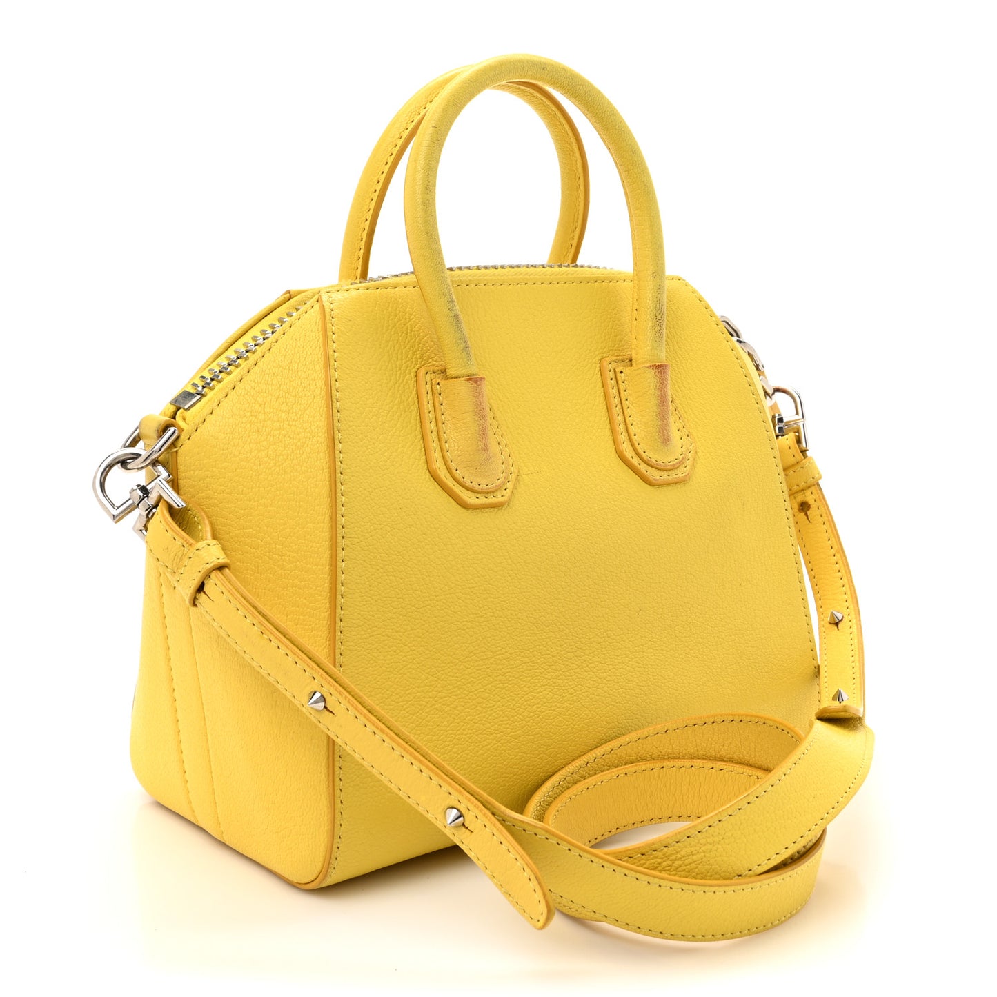 Sugar Goatskin Mini Antigona Yellow