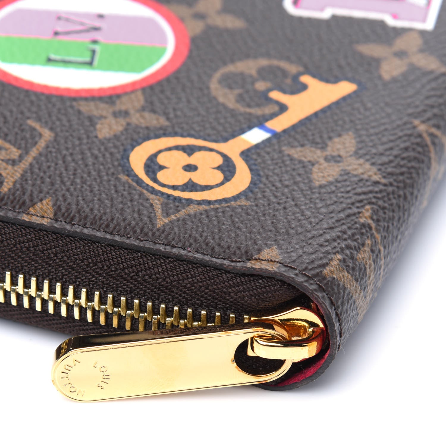 Louis Vuitton Monogram Travel Stickers Zippy Wallet 4 of 4