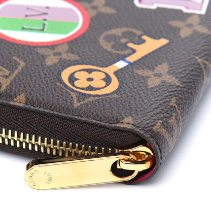 Louis Vuitton Monogram Travel Stickers Zippy Wallet 4 of 4