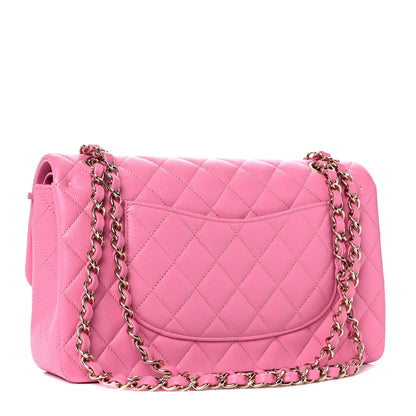 Chanel Caviar Quilted Medium Double Flap Pink 3 of 10