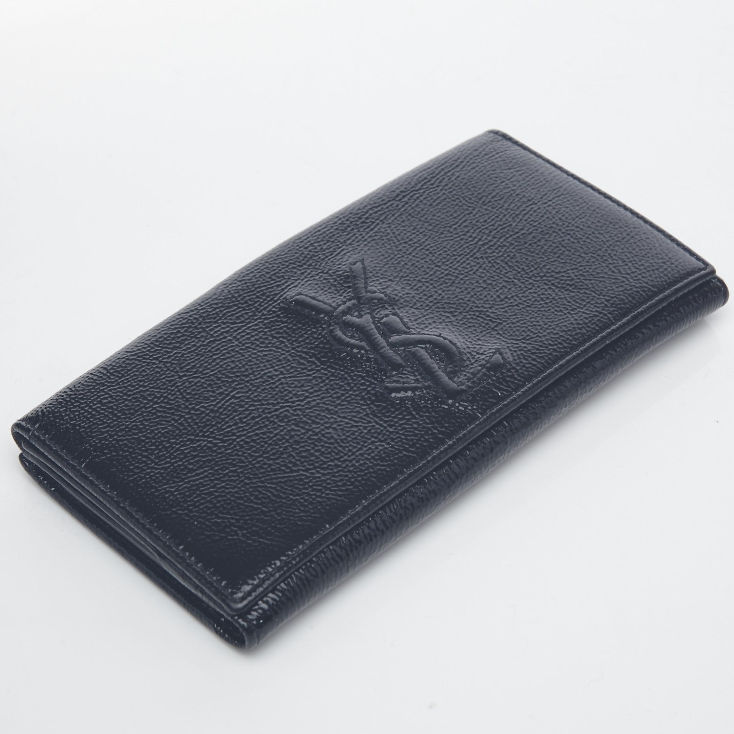 Saint Laurent Textured Patent Belle de Jour Wallet Black 11 of 13