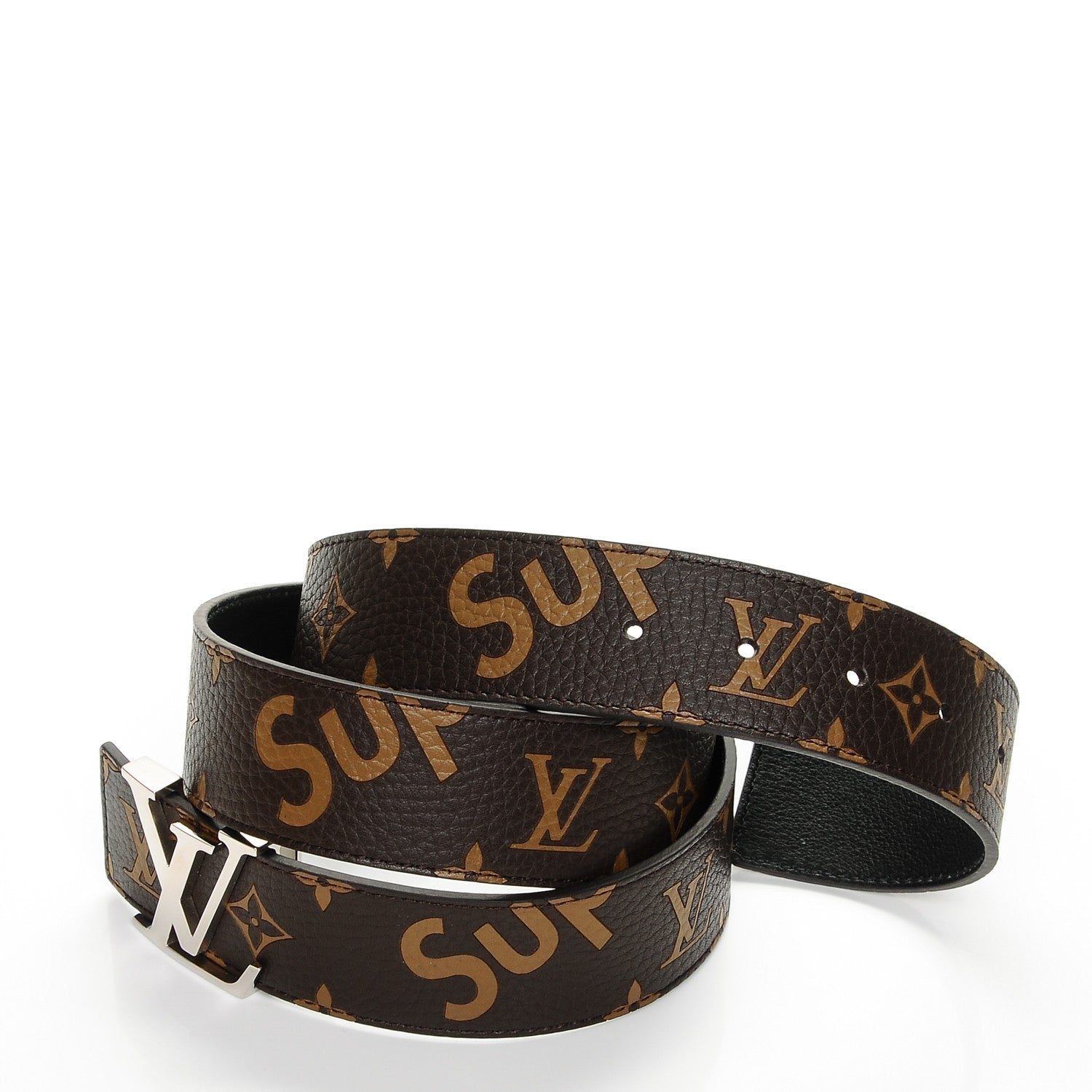 Louis Vuitton X SUPREME Monogram 40mm LV Initiales Belt 90 36 6 of 9
