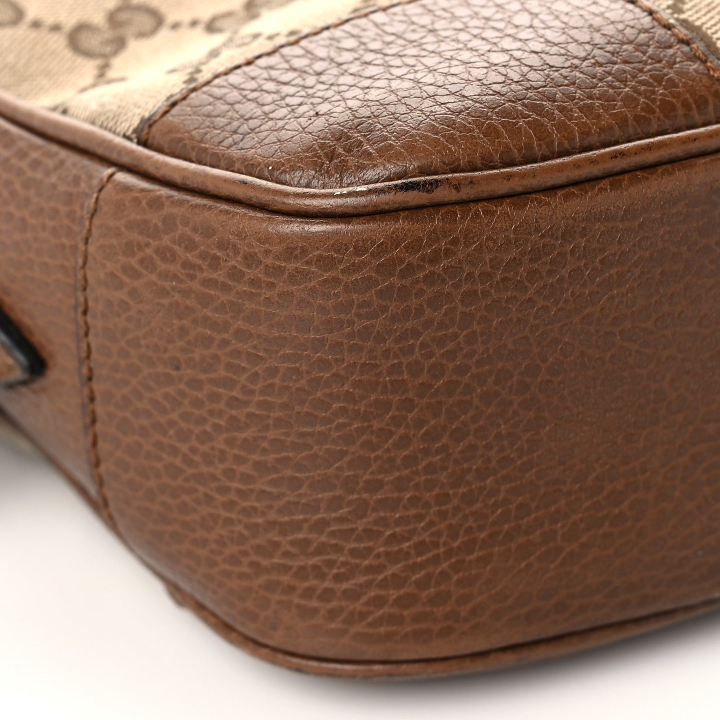 Monogram Mini Bree Messenger Bag Beige Tabacco