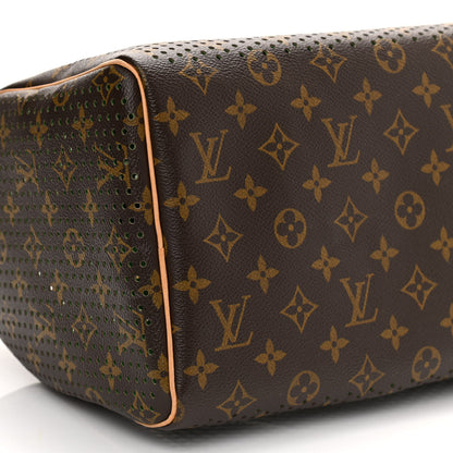 Louis Vuitton Monogram Perforated Speedy 30 Green 8 of 10