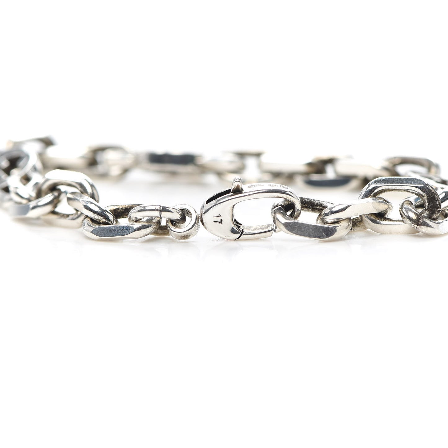 Sterling Silver Narrow Interlocking G Link Bracelet