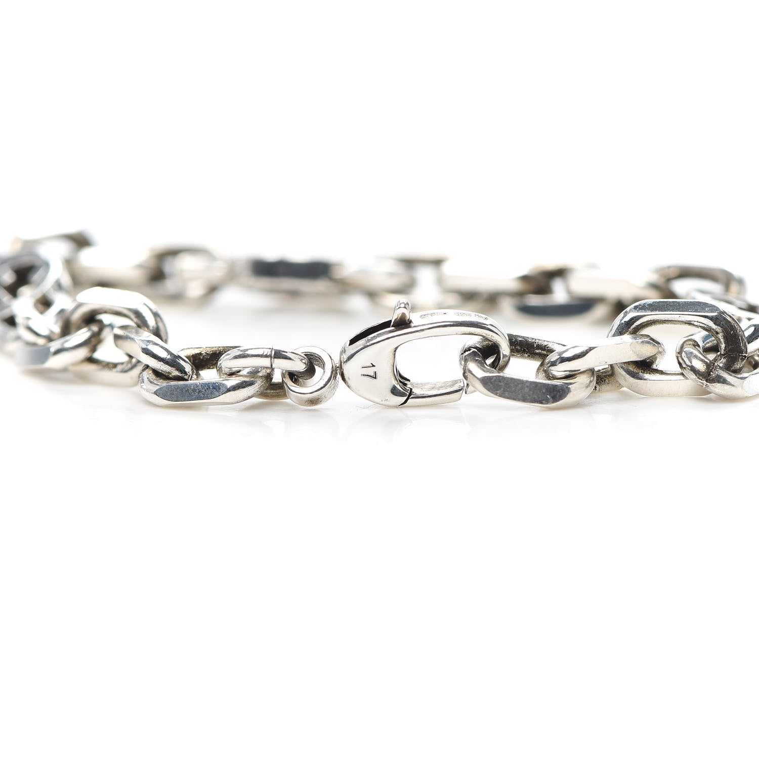 Gucci Sterling Silver Narrow Interlocking G Link Bracelet 5 of 6