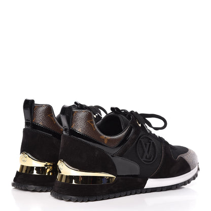 Louis Vuitton Suede Monogram Run Away Sneakers 39.5 Black 4 of 10