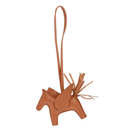 Hermes Milo Lambskin Grigri Rodeo Pegase Horse Bag Charm PM Gold 1 of 5