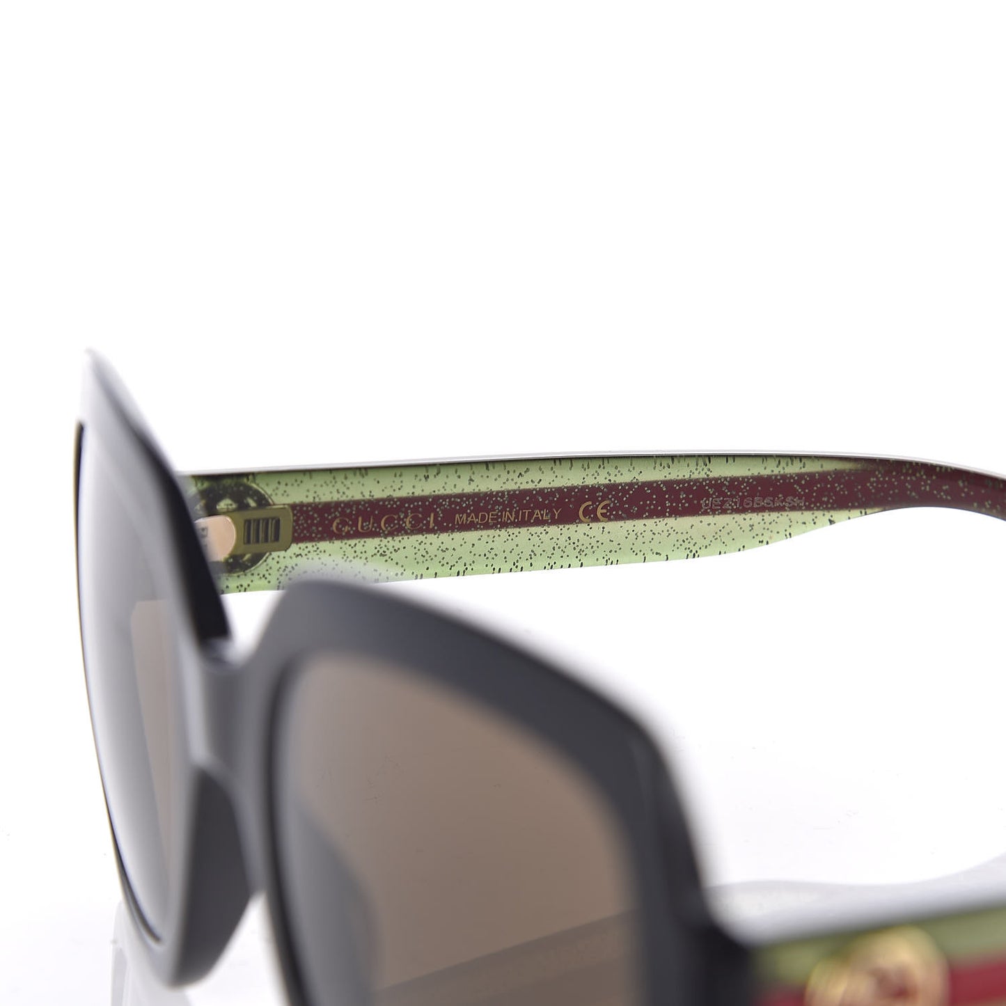 Oversize Square Web GG 0036S Sunglasses Black