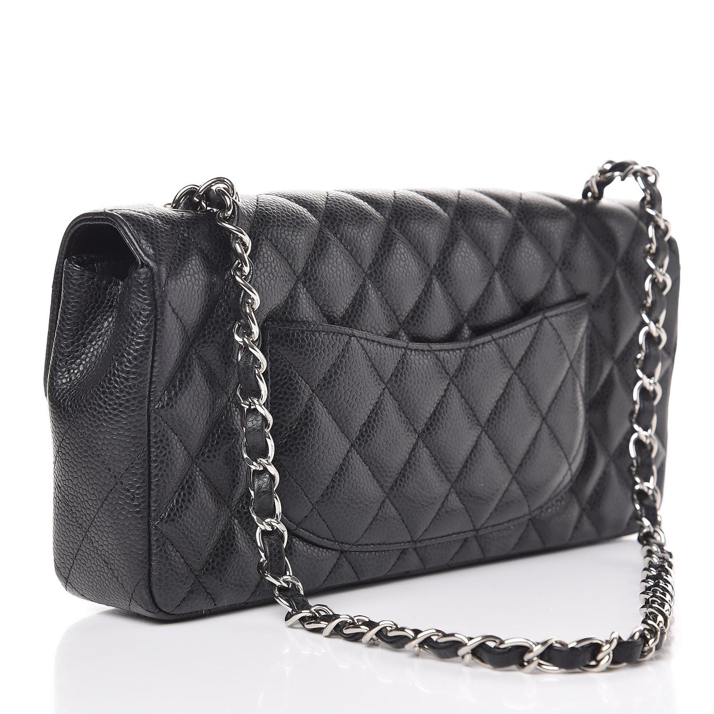 Caviar Quilted East West Flap Black