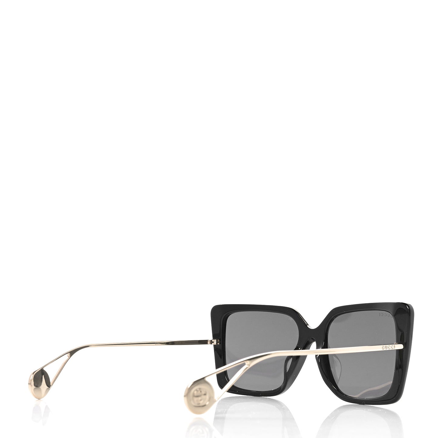 Acetate Oversize Square Frame GG0435SA Sunglasses Black