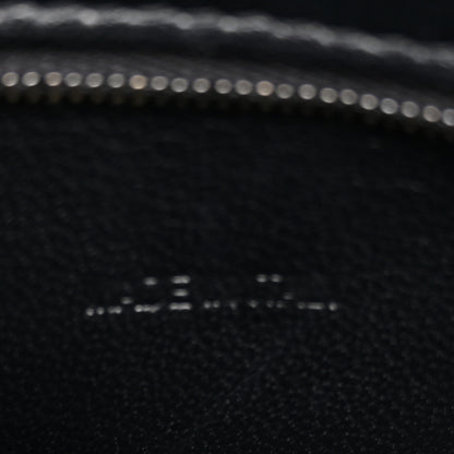 Balenciaga Shiny Calfskin Monochrome Crocodile Embossed Small Hourglass Top Handle Bag Black 7 of 11
