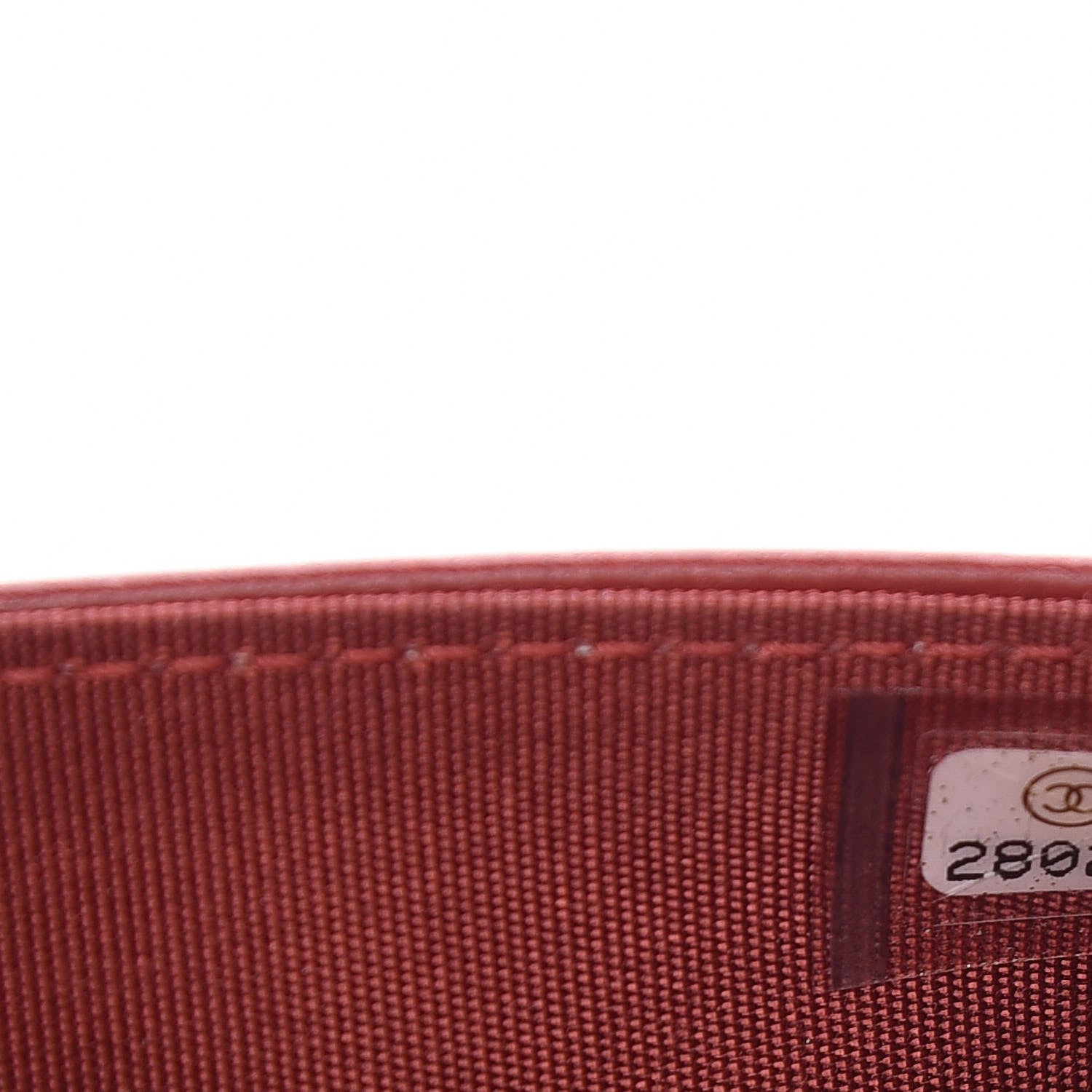 Chanel Caviar Quilted Boy Wallet On Chain WOC Red 8 of 12