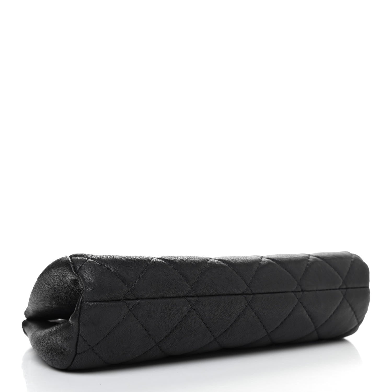 Chanel Aged Calfskin Quilted Leo Lion Clutch Black 3 of 4