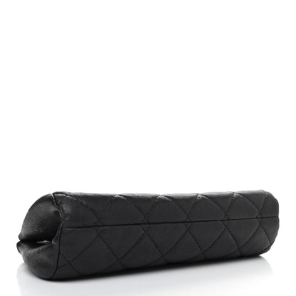 Chanel Aged Calfskin Quilted Leo Lion Clutch Black 3 of 4