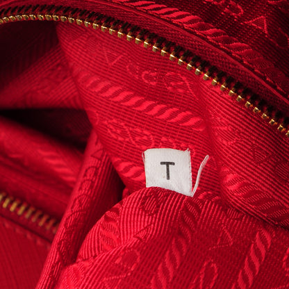 Prada Saffiano Large Galleria Double Zip Tote Fuoco 8 of 8