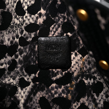 MCM Visetos Medium Project Reversible Shopper Tote Black 11 of 22