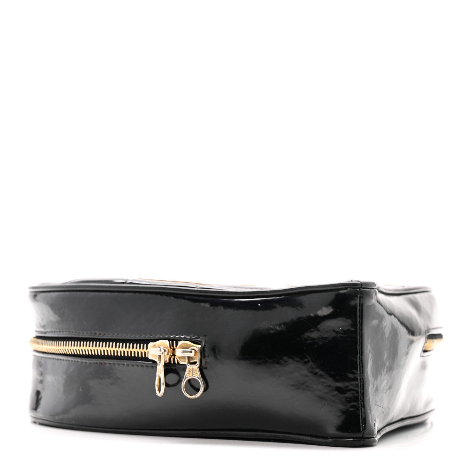 Chanel Patent Quilted CC Barbie Heart Vanity Case Black 4 of 14