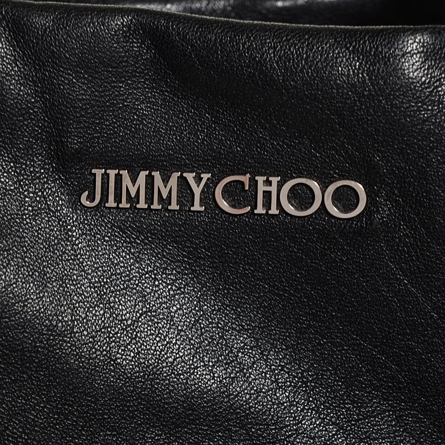 Jimmy Choo Lambskin Chain Embellished Blare Tote Black 8 of 8