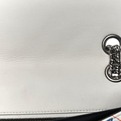 Balenciaga Calfskin Charms Logo Matelasse M BB Round Shoulder Bag Blanc Bleu Orange 11 of 14