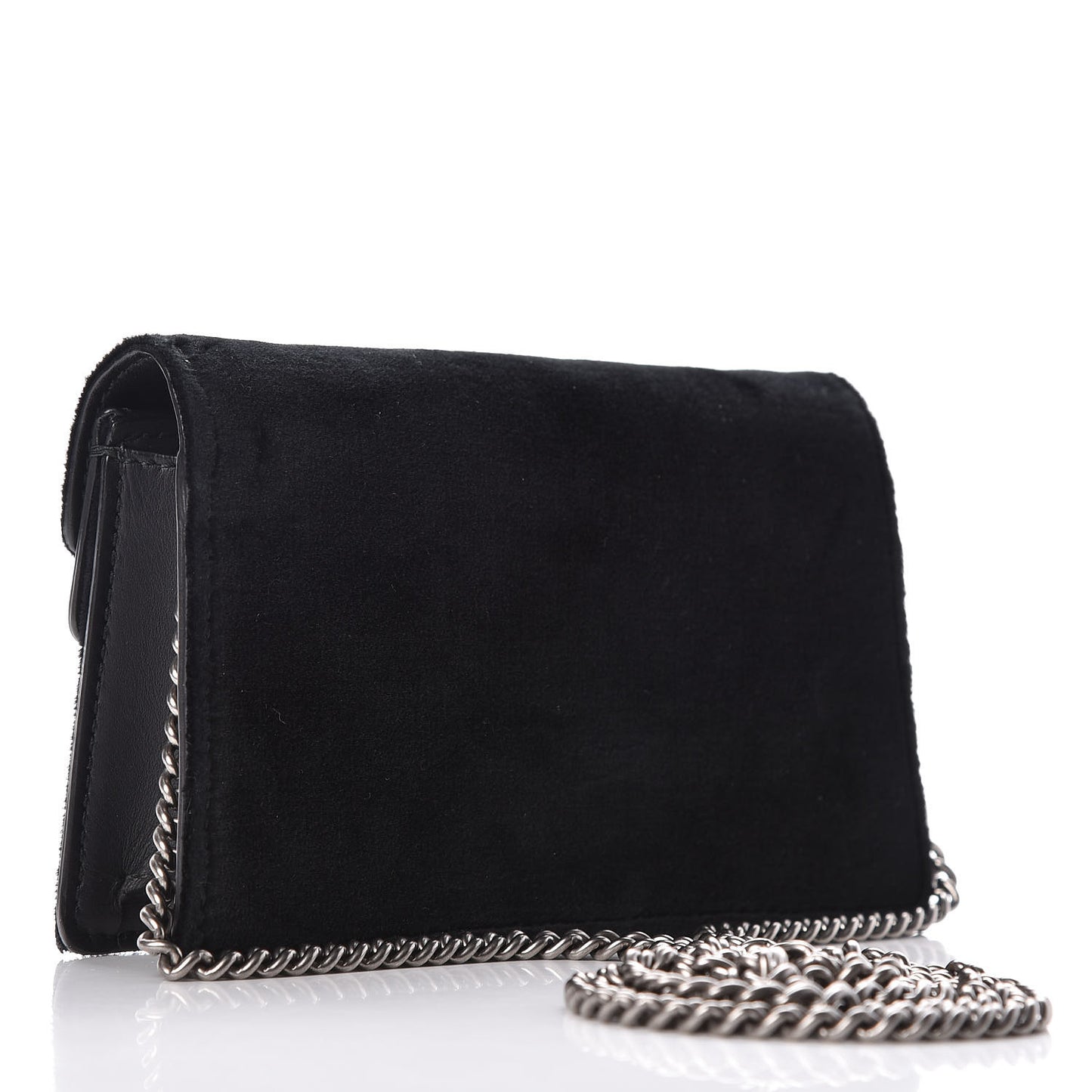 Suede Super Mini Dionysus Shoulder Bag Black