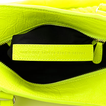 Balenciaga Agneau Arena Neo Cagole Handbag XS Fluo Yellow 8 of 11