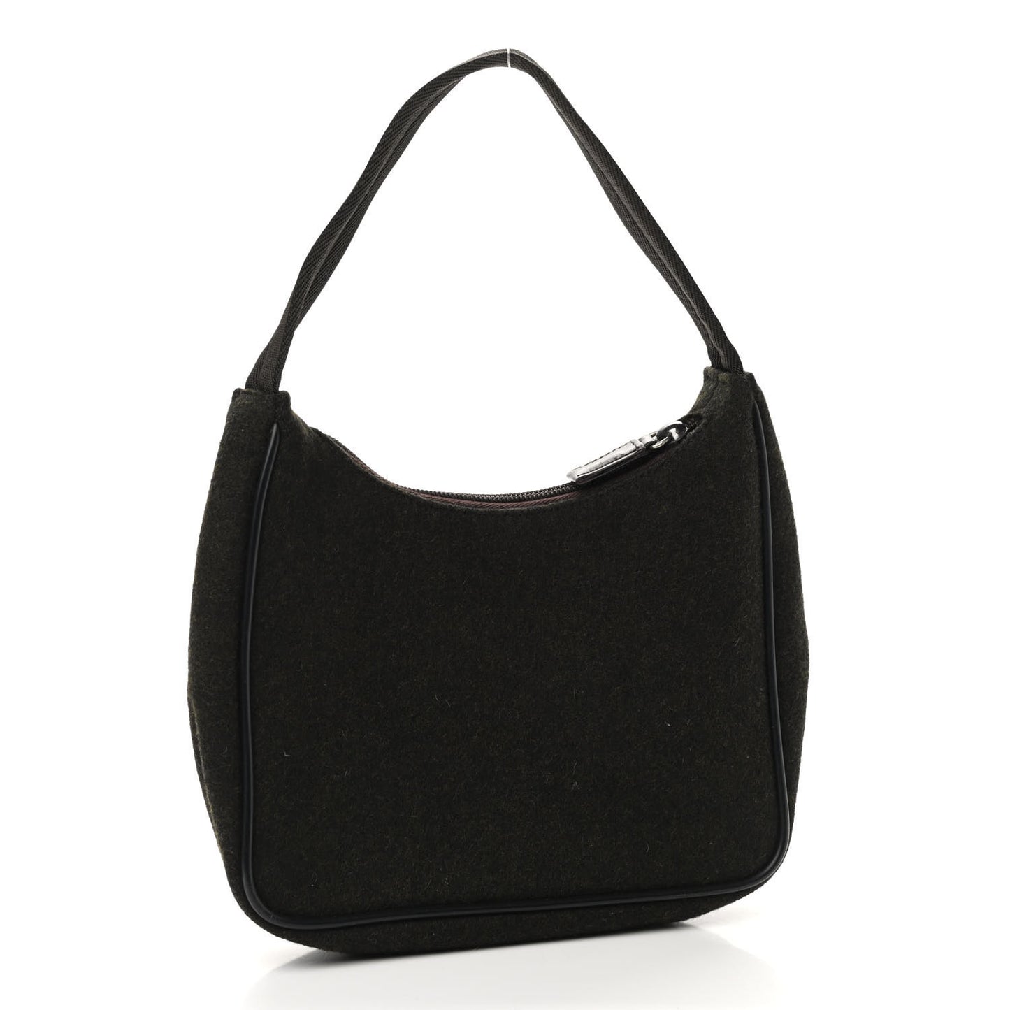 Wool Sport Shoulder Bag Brown
