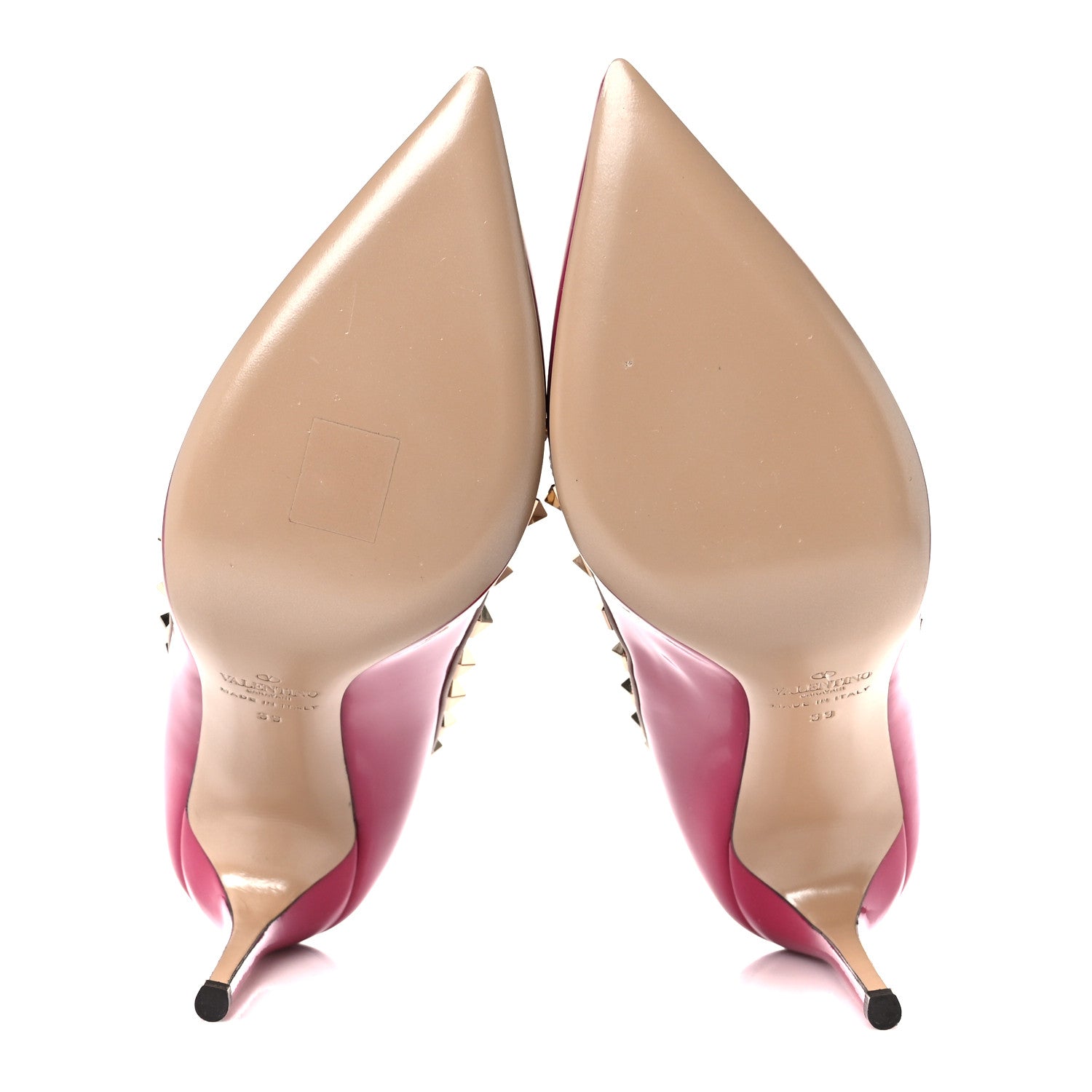 Valentino Garavani Patent Rockstud 100mm Pumps 39 Deep Cyclamin Poudre 5 of 9
