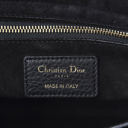 Christian Dior Grained Calfskin Cannage Medium Supple Lady Dior Black 6 of 10