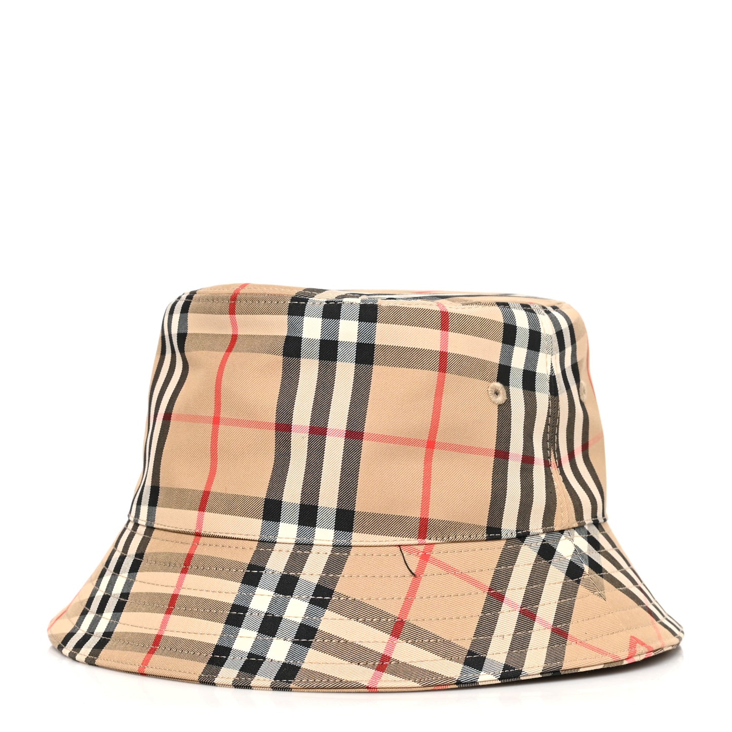 Technical Cotton Vintage Check Bucket Hat XL Archive Beige